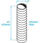 Truck Exhaust Flexible Tube, Stainless Steel - 3