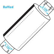 Truck Muffler, Heavy Duty - 3.125