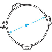 Truck Muffler / Guard Bracket (A), Stainless Steel - 8