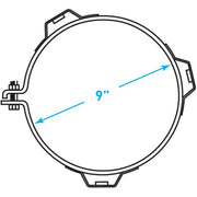 Truck Muffler / Guard Bracket (A), Stainless Steel - 9