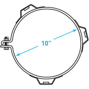 Truck Muffler / Guard Bracket (A), Stainless Steel - 10