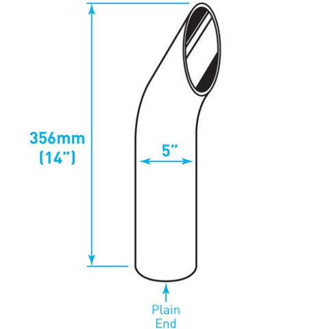 Truck Exhaust Stacks - Curved