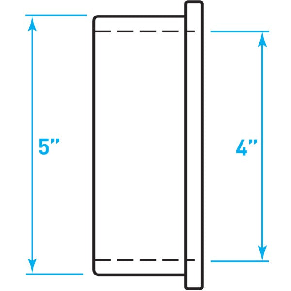 Air Intake Rubber Insert Sleeve Reducer - 5" / 4"