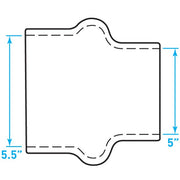Air Intake Rubber Hump Hose Reducer - 5.5