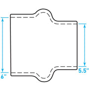 Air Intake Rubber Hump Hose Reducer - 6