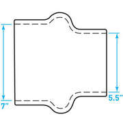 Air Intake Rubber Hump Hose Reducer - 7