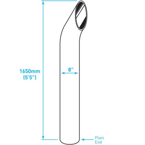 Truck Exhaust Stacks - Curved