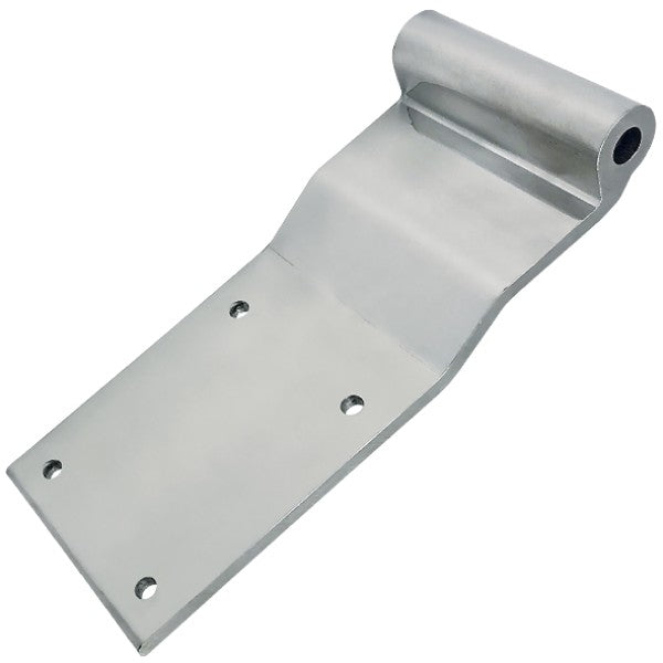 Curtain Sider Square Hinge - Polished Aluminium