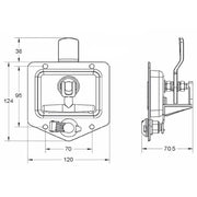 T Lock Heavy Duty - Stainless Steel