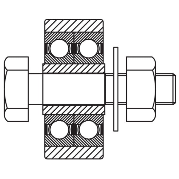 Rear Roller Assembly / Used On Rack & Pinion Drive Rollbacks (3rd Roller Position)