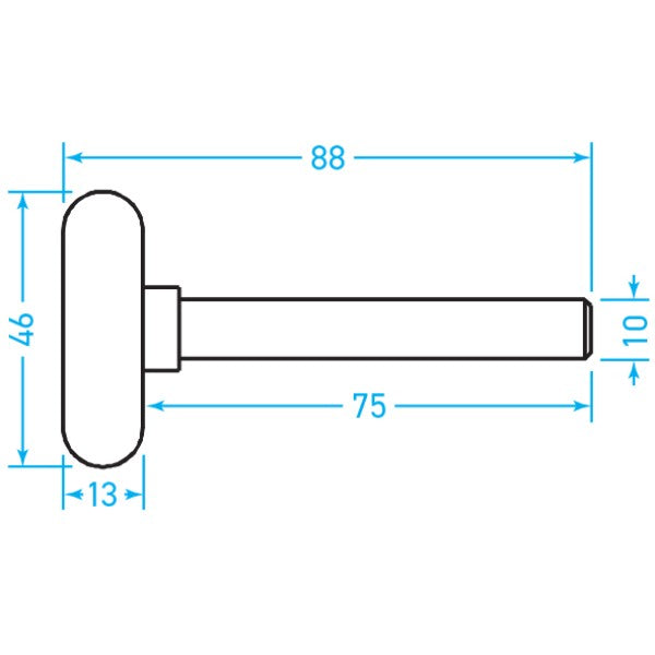 Sliding Post  Roller - Suit Whiting