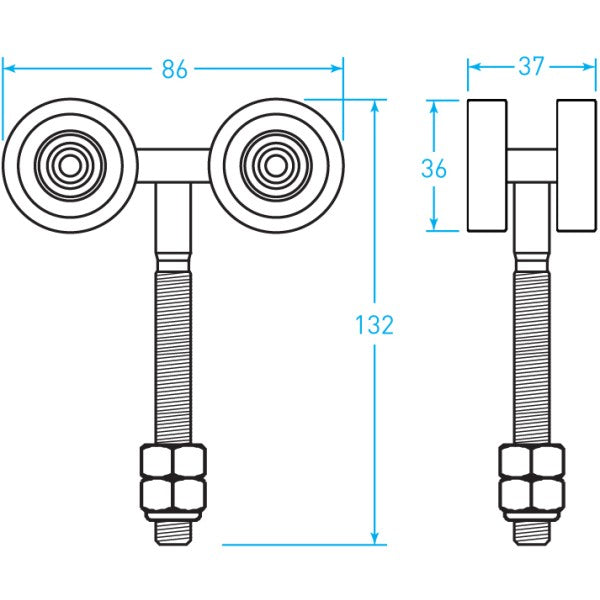 Gate Roller Skate - 4 Wheel