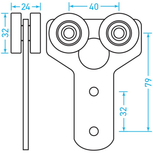 Gate Roller Assembly - Suits Freighter