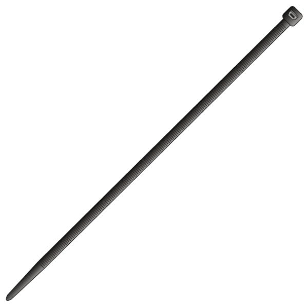 Black Cable Ties - 4.8mm x 370mm / Pack 10