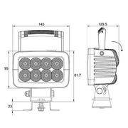 LV ZETA 40 Watt Industrial Spec LED Work Light - 3400 Lumens