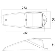 LV LED Cab Marker Lamp - 273mm x 100mm x 71mm