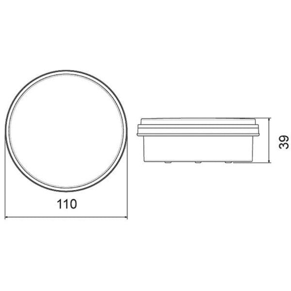 LED Round Reverse Lamp