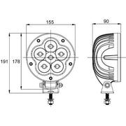 LV ZETA INDUSTRIAL SPEC LED DRIVING LIGHT KIT - 2 X 5400 LUMENS