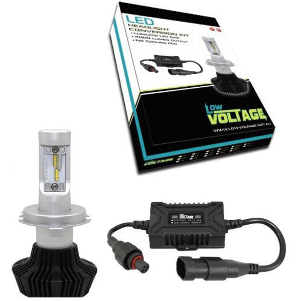 LV H4 Headlight LED Conversion Kit - 4000 Lumen Output