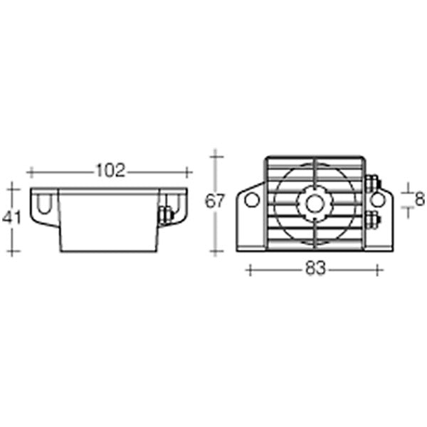 Reversing Alarm Compact Fixed Output 12/24 Dual Voltage - 97db