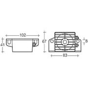 Reversing Alarm Compact Fixed Output 12/24 Dual Voltage - 102db