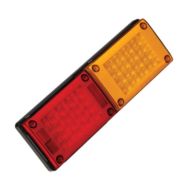 Narva Model 48 LED Rear Direction Lamps with In-Built Reflectors, Black Housing & Security Caps