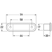 Hella LED Front Cab Marker Lamp - Amber Illuminated
