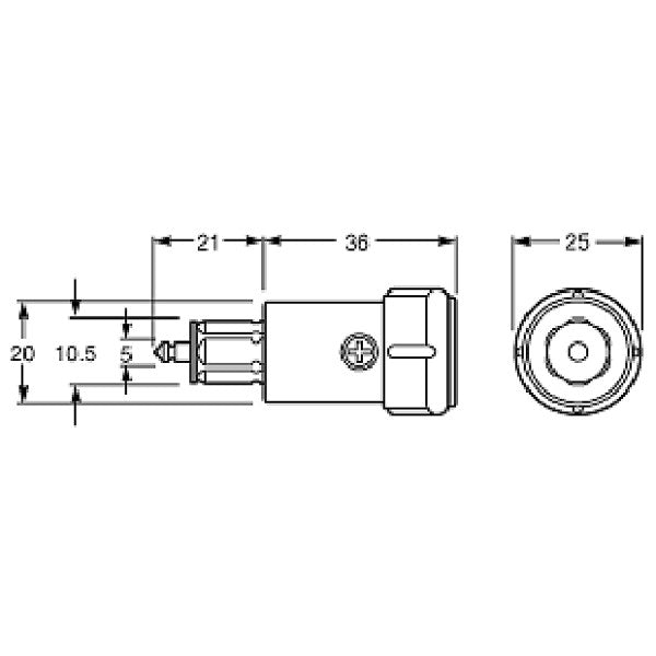 Hella 2 Pole Plug - Plastic