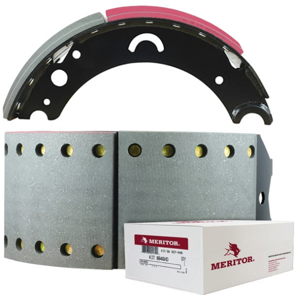 Meritor-Euclid MG2 Lined Brake Shoe - BPW New Gen - 16.5” x 7”. Comes