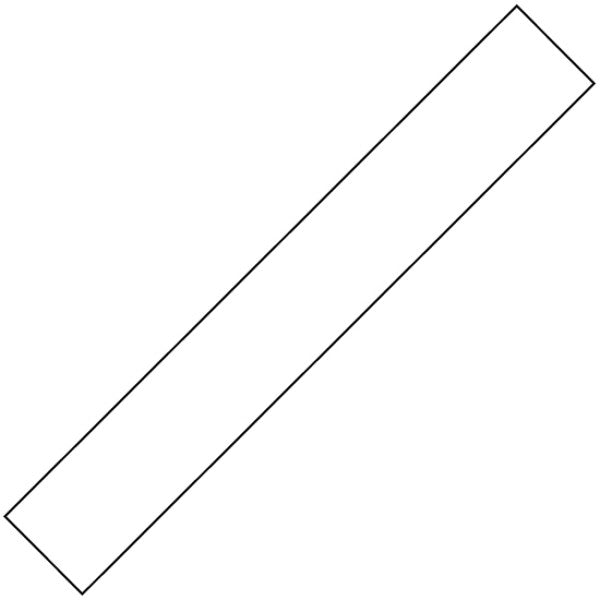 Full Width Mudflap - 2370mm Long - Plain White - CA5361 -