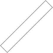 Full Width Mudflap - 2370mm Long - Plain White - CA5361 -