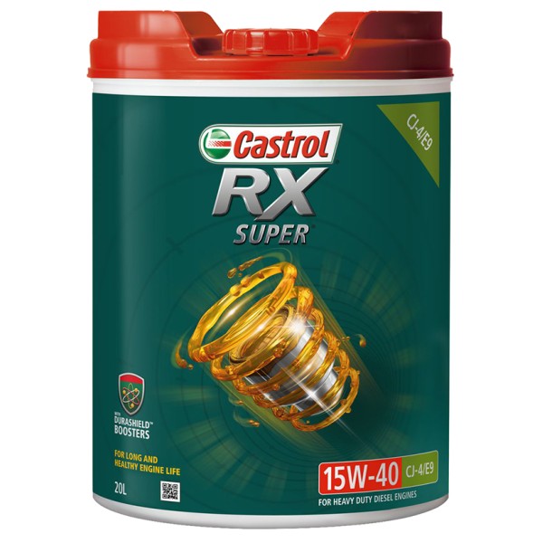 Castrol RX Super 15W-40 CJ-4/E9 Engine Oil 20L - 3418280