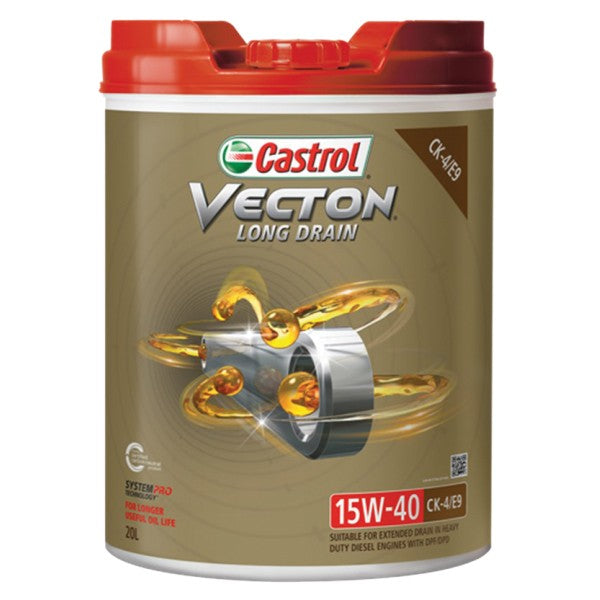 Castrol Vecton Long Drain 15W-40 CK-4/E9 Engine Oil 20L - 3418174