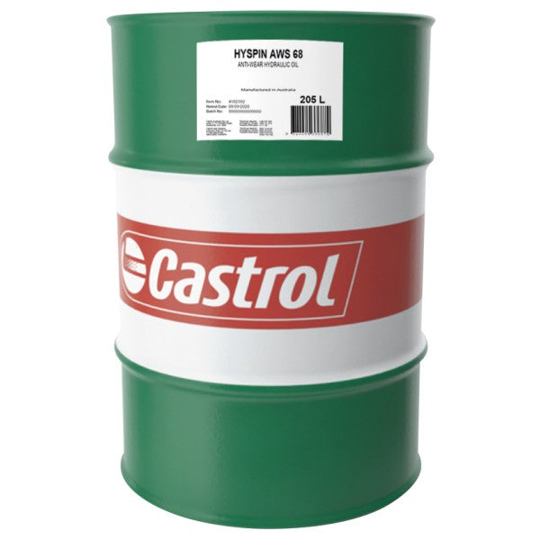 Castrol Hyspin AWS 68 Hydraulic Oil 205L - 4102392