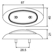 LED Marker Lamps Oval dia 600x600