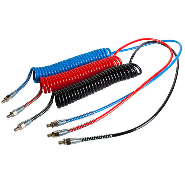 LONG TAIL HI PERFORMANCE POLY U AIR COILS TRI PACK RED.BLUE .BLACK 4.6M