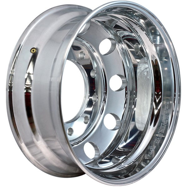 Premium Super Light Forged Alloy Wheel, Machine Finish - 22.5” x 8.25” / 10 Stud x 285 PCD