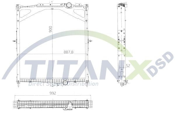 Volvo FH D13C V2 Radiator (RX129004)
