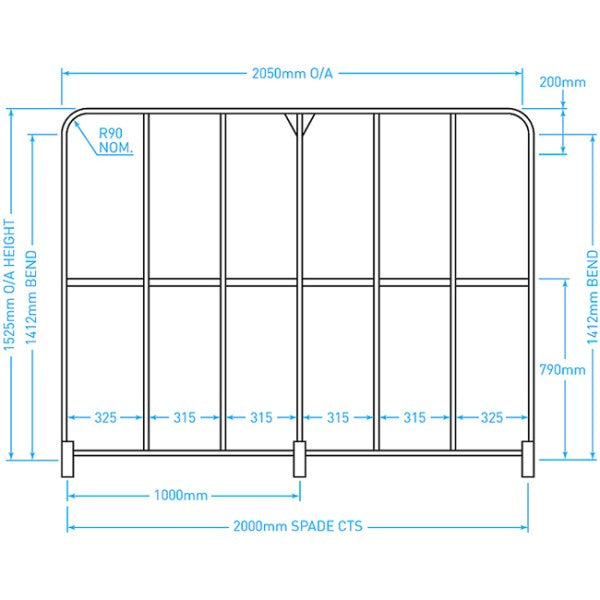 Lightweight Semi Trailer Side Gate - 1525mm (H) x 2050mm (W)