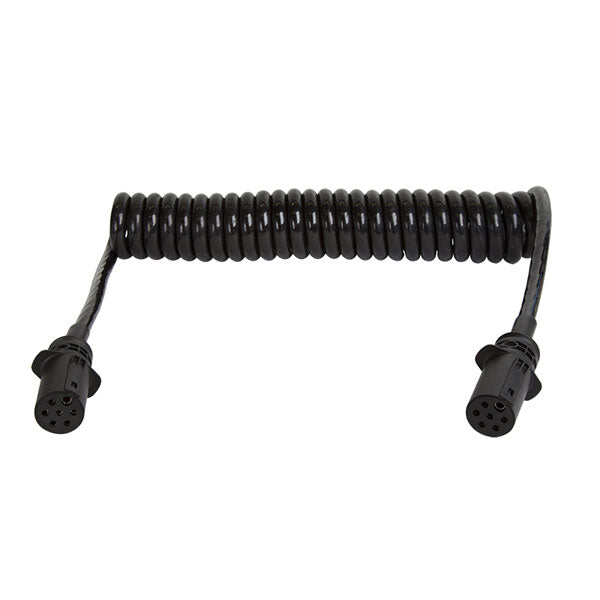 SHORT TAIL HEAVY DUTY SUZI COIL WITH TWO SAE PLUGS PLASTIC ISO 1185 1x6mm2 6x4mm2 3.6M