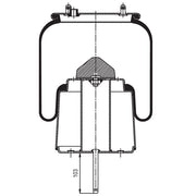Air Spring Assembly - Scania Bus Rear. L94 & K230 / Bus