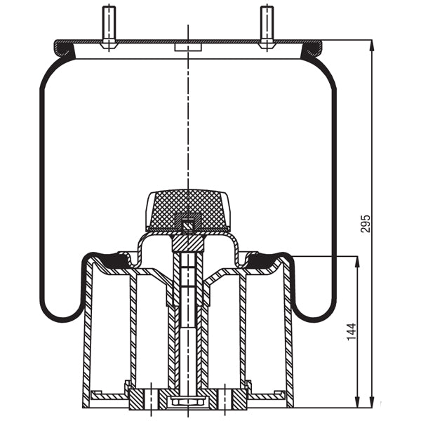 Air Spring Assembly - BPW Type 30K c/w Piston / Trailer