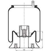 Air Spring Assembly - Hendrickson 250T / Truck, Trailer