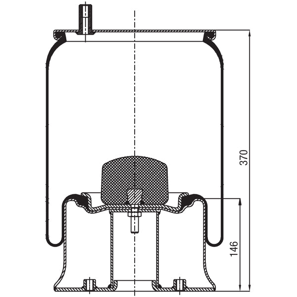 Air Spring Assembly - Hendrickson HT250U Late Series / Trailer