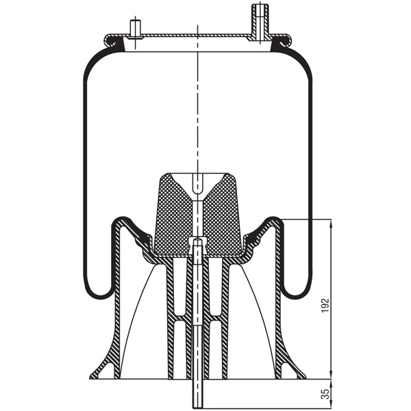 Air Spring Assembly - Neway AD246 Drive 10" Ride Height / Trailer