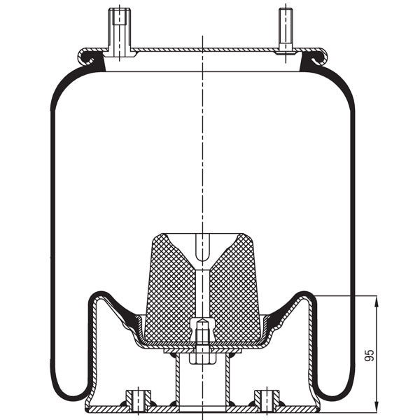 Air Spring Assembly - Reyco, Ridewell Mono Pivot / Trailer