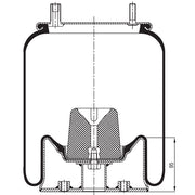 Air Spring Assembly - Reyco, Ridewell Mono Pivot / Trailer