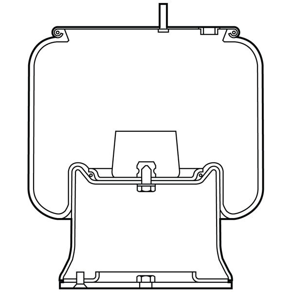 Air Spring Assembly - SAF 2924V with Plastic Base