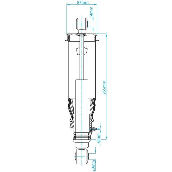 Air Spring & Shocker Assembly - VOLVO FH12 / FH16 (Rear)