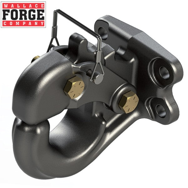 10t Rigid Mount Pintle Hook, 4 Bolt Pattern, ADR Approved - Wallace Forge